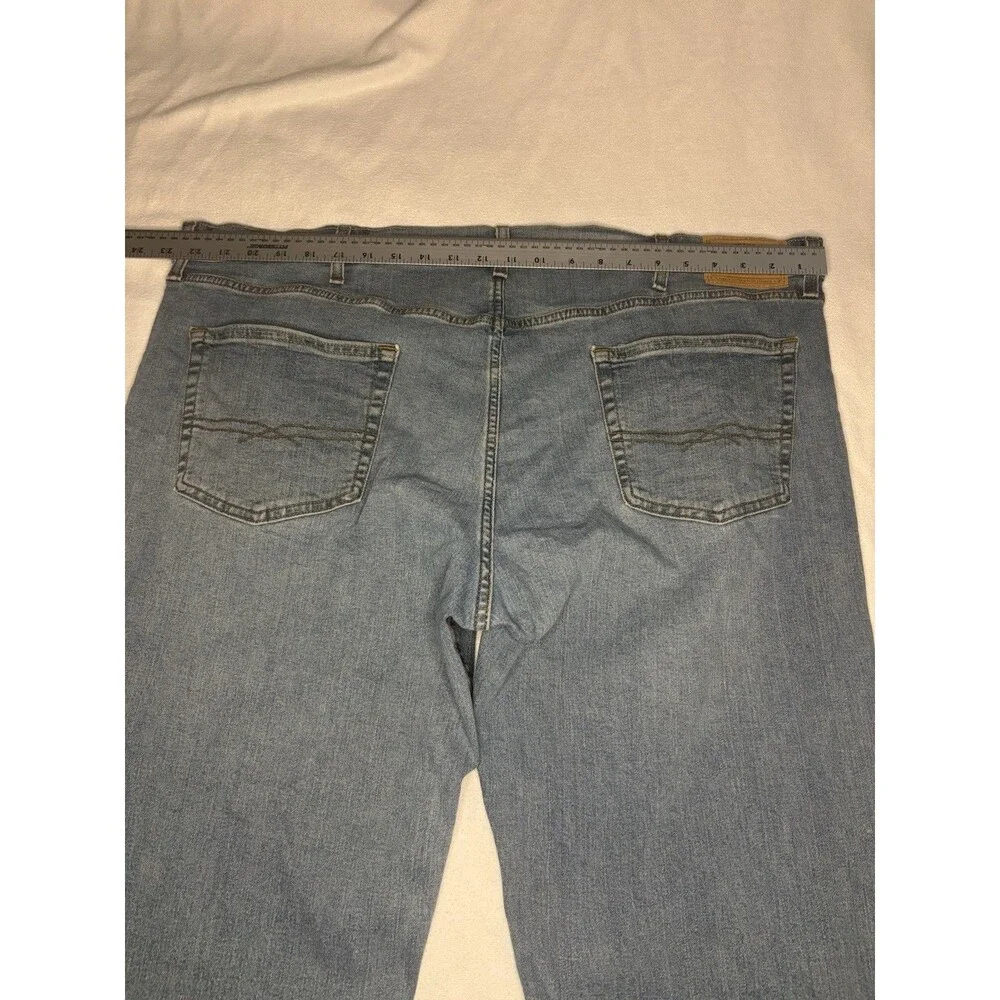 Signature Levi Strauss Mens Relaxed Fit Jeans Blue‎ Denim Straight Leg W42 L30